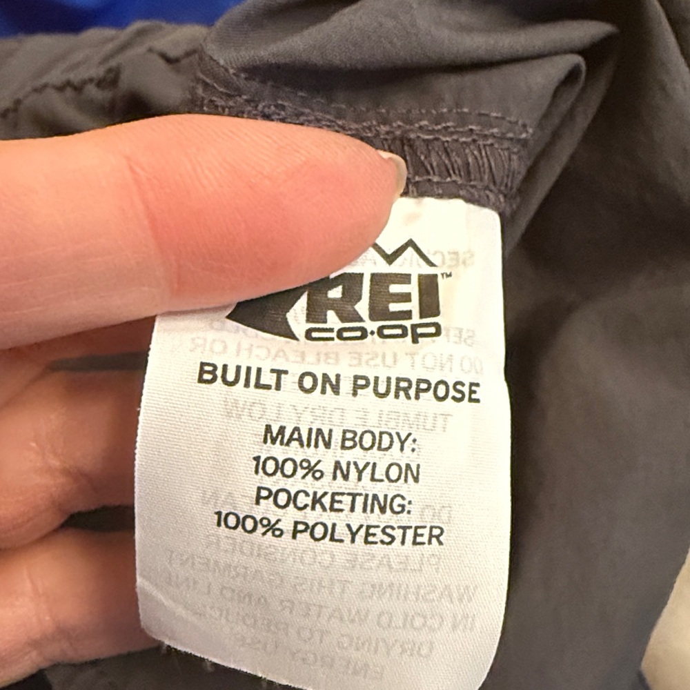 REI Co-op Men’s Gray Nylon Convertible Pants/Shorts Size 38x32 - Picture 10 of 11